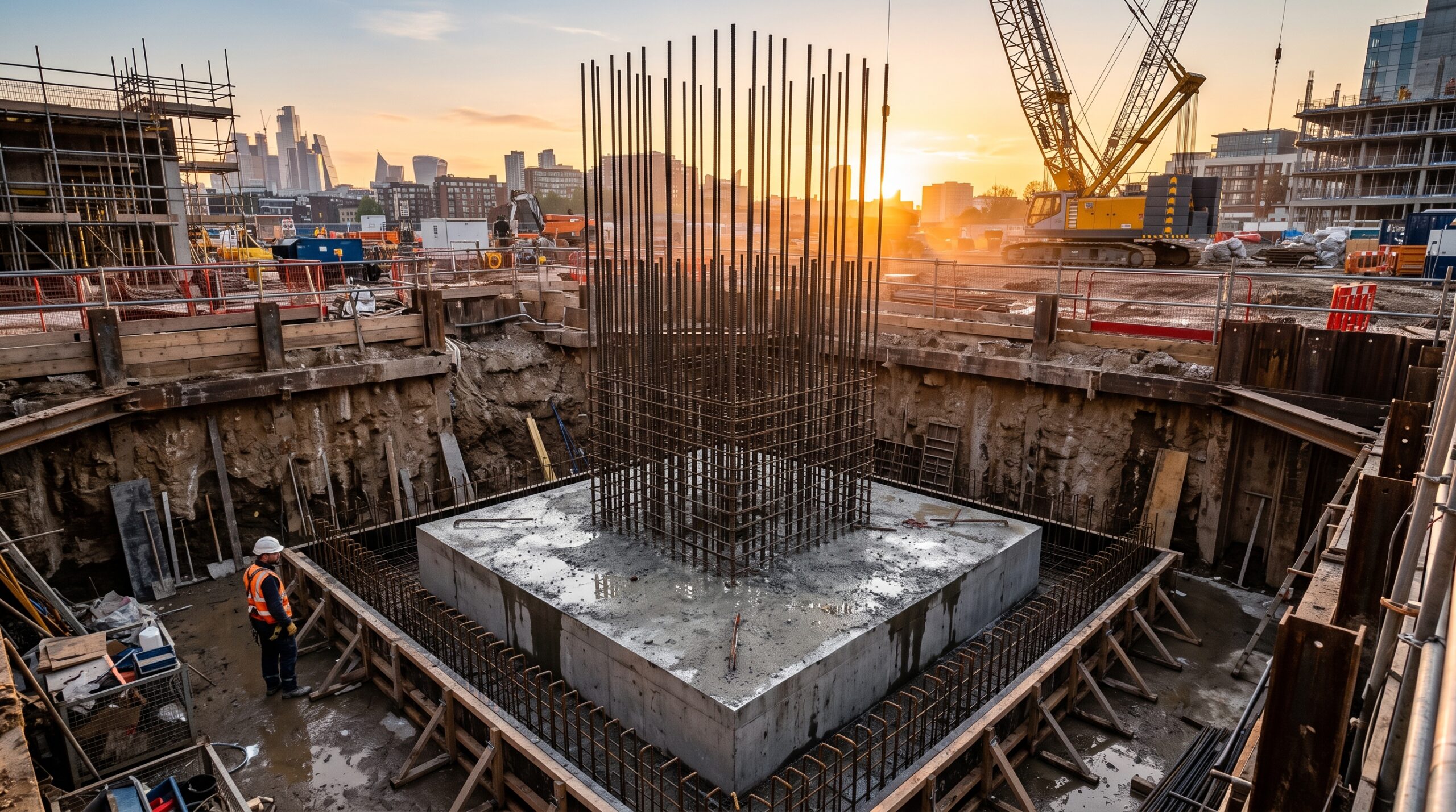 Zapatas en la construcción
